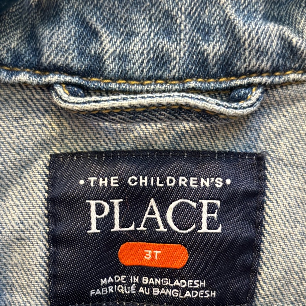 Kids Unisex Denim Jacket size 3T, 100% Cotton from The Children’s Place - Picture 5 of 6